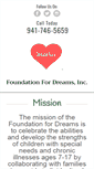 Mobile Screenshot of foundationfordreams.org