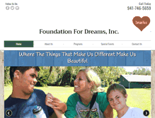 Tablet Screenshot of foundationfordreams.org